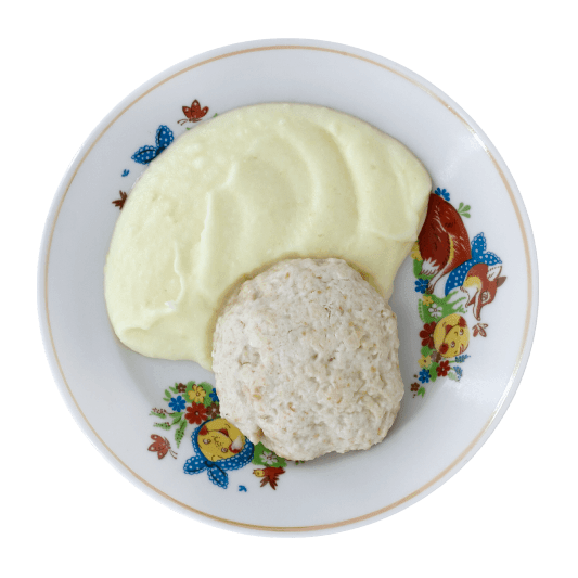 Rissole with potatoes puree 1