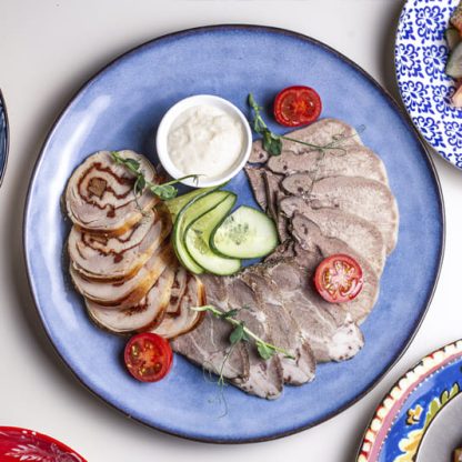 Ассорти мясное язык, буженина, куриный рулет