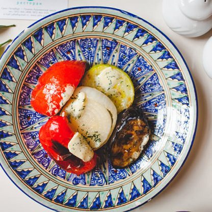 Овощи гриль (помидор, сладкий перец, цукини, баклажаны)