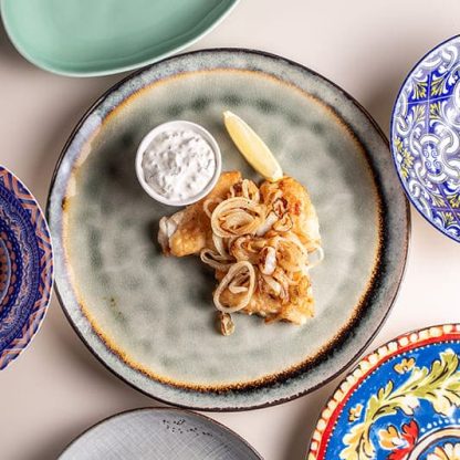 жареный морской окунь