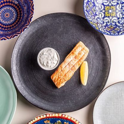 лосось гриль с соусом тартар