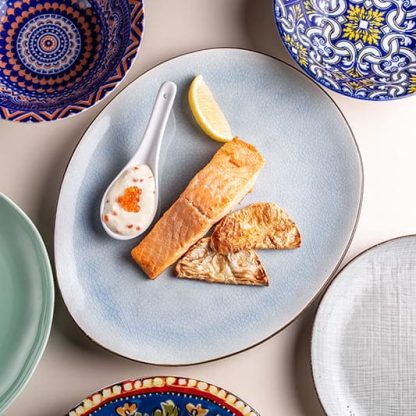 стейк из лосося с жареным сельдерем